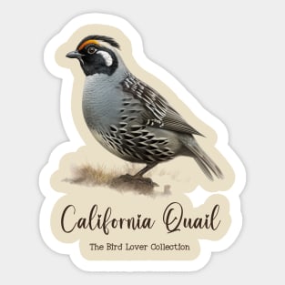 California Quail - The Bird Lover Collection Sticker